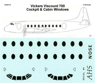 1:144 Windows, Vickers Viscount 700
