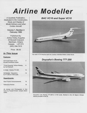 Airline Modeller Vol 1 No.4, Issue 4