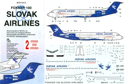 1:144 Slovak Airlines Fokker 100