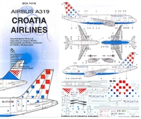 1:144 Croatia Airlines Airbus A.319