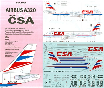 1:144 CSA Czech Airlines Airbus A.320