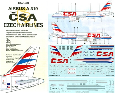 1:144 CSA Czech Airlines Airbus A.319