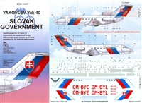 1:144 Slovak Government Yak 40