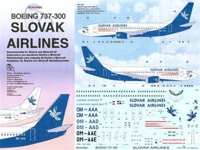 1:144 Slovak Airlines Boeing 737-300