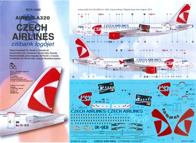 1:144 CSA Czech Airlines 'Citibank' Airbus A.320