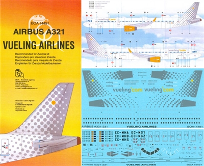 1:144 Vueling Airlines Airbus A.321