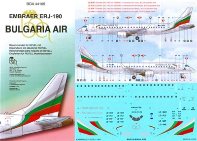1:144 Bulgaria Air Embraer ERJ-190