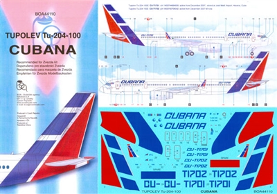 1:144 Cubana Tupolev Tu.204