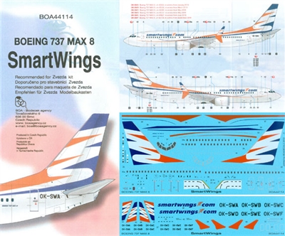 1:144 SmartWings Boeing 737-MAX8