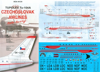 1:144 Czechoslovak Airlines Tupolev 104A