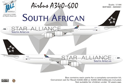 1:144 Airbus A.340-600 Conversion, SAA 'Star Alliance'