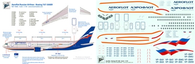 1:144 Aeroflot Boeing 767-300ER