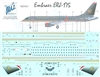 1:144 Royal Jordanian Airlines Embraer 175