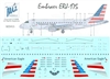 1:144 American Eagle Embraer 175