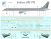 1:144 Royal Jordanian Airlines Embraer 195