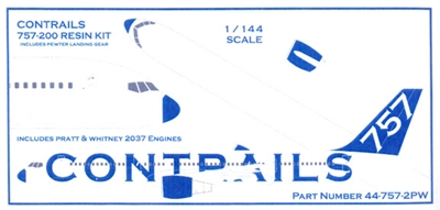 1:144 Boeing 757-200 (PW2000 Engines) (No Decal)