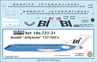 1:100 Braniff 'Jellybean' Boeing 727-200