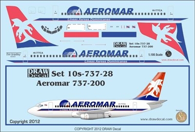 1:100 Aeromar Boeing 737-200