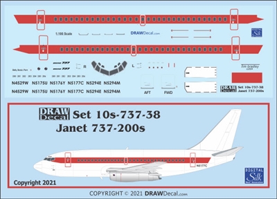 1:100 Janet Boeing 737-200 'Alien Airways'