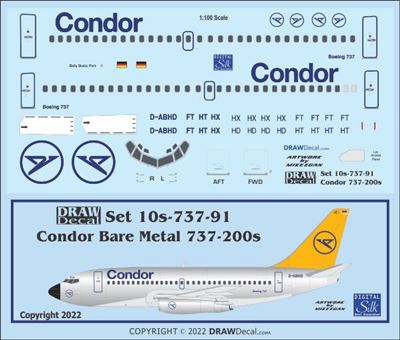 1:100 Condor (metal cs) Boeing 737-200