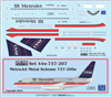 1:100 MetroJet (US Air metal cs) Boeing 737-200