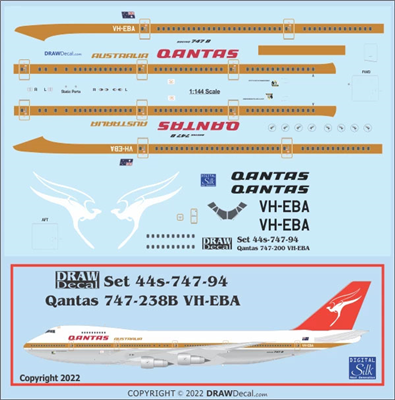 1:100 QANTAS Boeing 747-200B