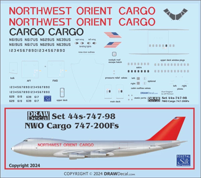 1:100 Northwest Orient Cargo Boeing 747-200F