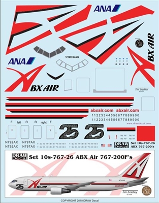 1:100 ABX Air Boeing 767-200