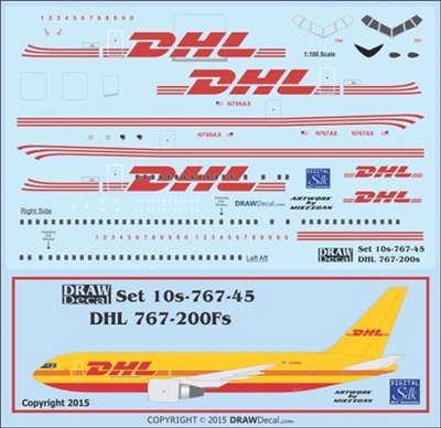1:100 DHL Boeing 767-200F