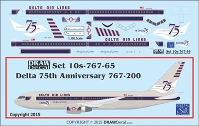 1:100 Delta '75th Anniversary' Boeing 767-200