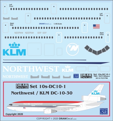 1:100 Northwest / KLM McDD DC-10-30