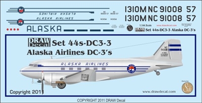 1:100 Alaska Airlines Douglas DC-3