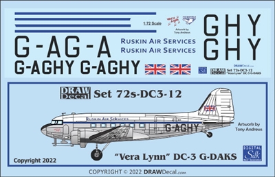 1:100 Aces High / "Airline" / Ruskin Air Services 'Vera Lynn' Douglas C-47 Dakota