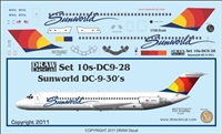 1:100 Sunworld Douglas DC-9-30