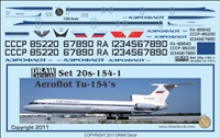 1:200 Aeroflot Tupolev 154