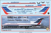 1:200 Cubana Tupolev 154