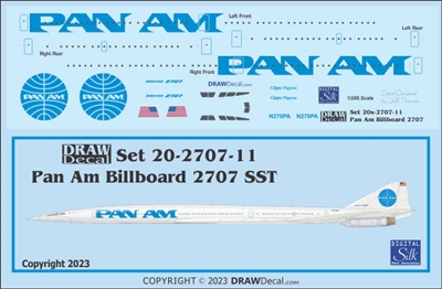 1:200 Pan Am (billboard cs) Boeing 2707 SST