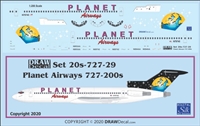 1:200 Planet Airways Boeing 727-200