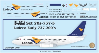 1:200 Ladeco (Old Colours) Boeing 737-200