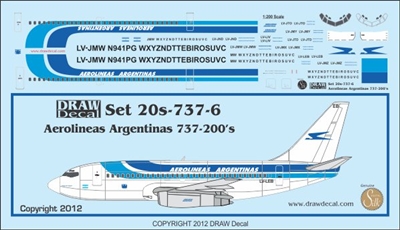 1:200 Aerolineas Argentinas Boeing 737-200