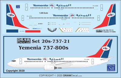 1:200 Yemenia Boeing 737-800