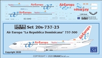 1:200 Air Europa "La Republica Dominicana" Boeing 737-300