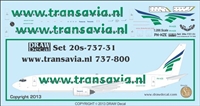 1:200 Transavia Holland Boeing 737-800 (PH-HZE)