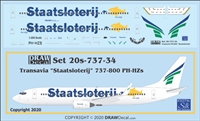 1:200 Transavia 'Staatsloterij' Boeing 737-800