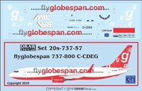 1:200 flyglobespan.com Boeing 737-800