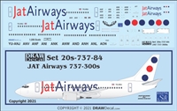 1:200 JAT Airways Boeing 737-300