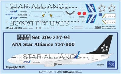 1:200 All Nippon 'Star Alliance' Boeing 737-800(W)