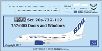 1:200 Boeing 737-600 Doors, Windows & Details