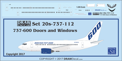 1:200 Boeing 737-600 Doors, Windows & Details