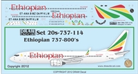 1:200 Ethiopian Airlines Boeing 737-800